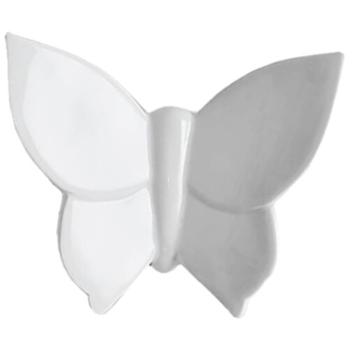 Декоративная бабочка Butterfly (белая) h14 (12*14*5) - изображение 1