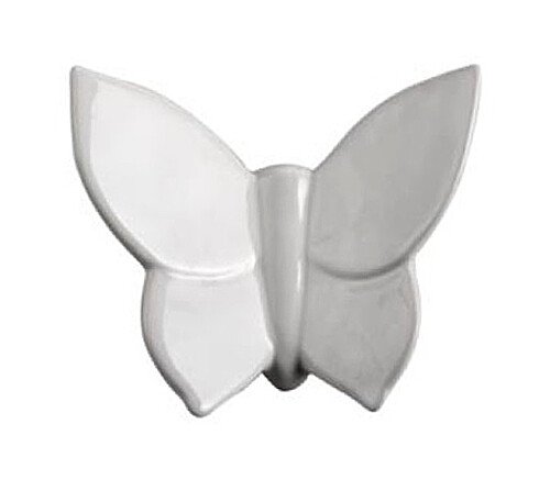Декоративная бабочка Butterfly (белая) h12 (10*12*5)