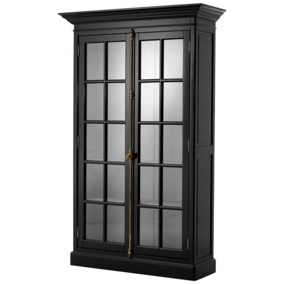 Шкаф-витрина с дверцами черный Cote Sud от Eichholtz