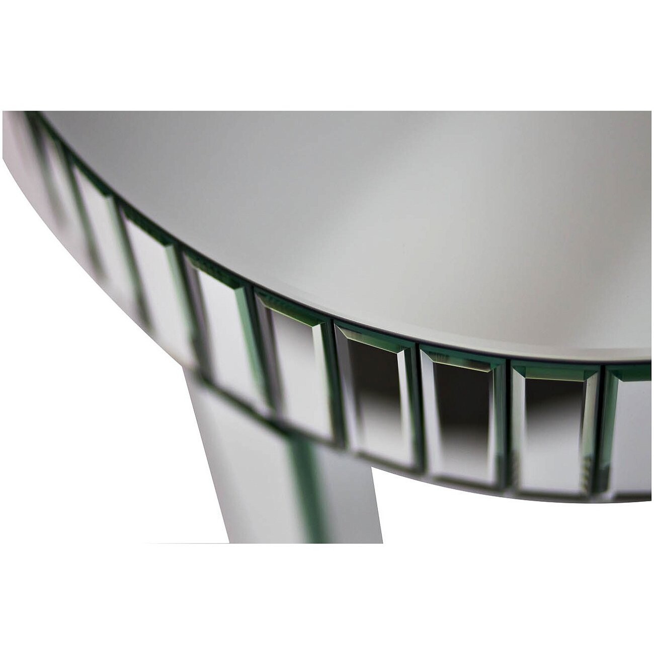 Приставной столик зеркальный круглый, 2 штуки - изображение 2