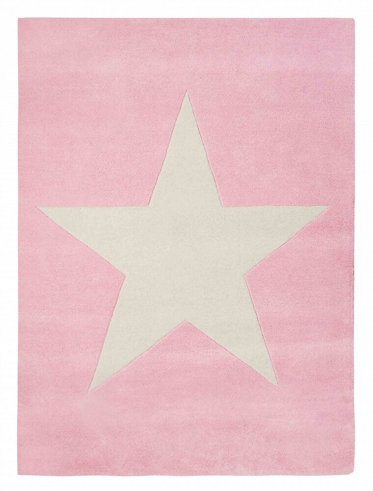 Ковер шерстяной 140х200 см розовый Wool Star