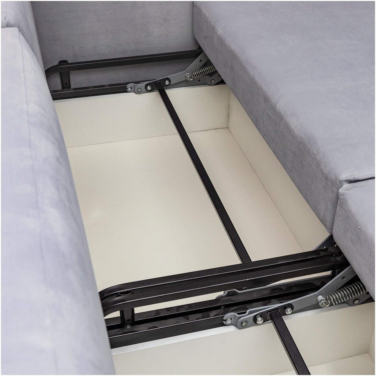 Диван прямой раскладной двухместный серый "Софт" - изображение 5