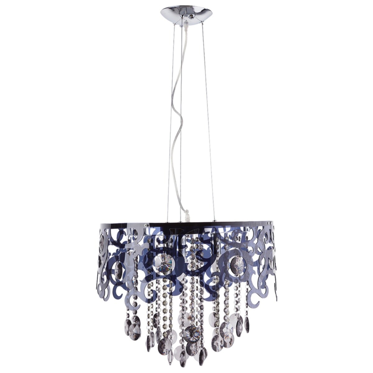 Люстра подвесная черная с хрустальными подвесками Abbie - изображение 2