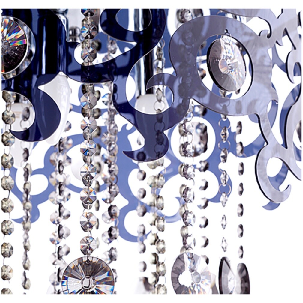 Люстра подвесная черная с хрустальными подвесками Abbie - изображение 3