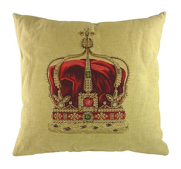 Подушка с картинкой короны Queen Crown Cream - изображение 1