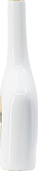 Ваза настольная узкая 34x30х8 см керамическая белая 8856 - изображение 3