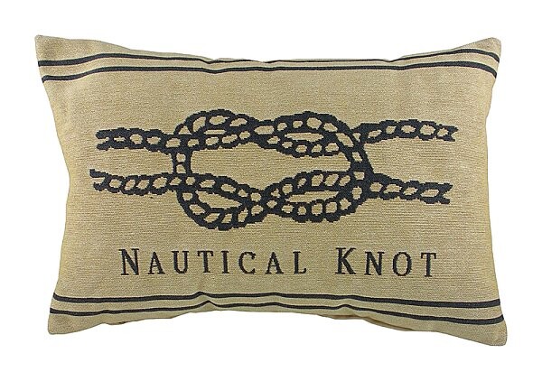 Подушка с морским узлом Nautical Knot Natural - изображение 1