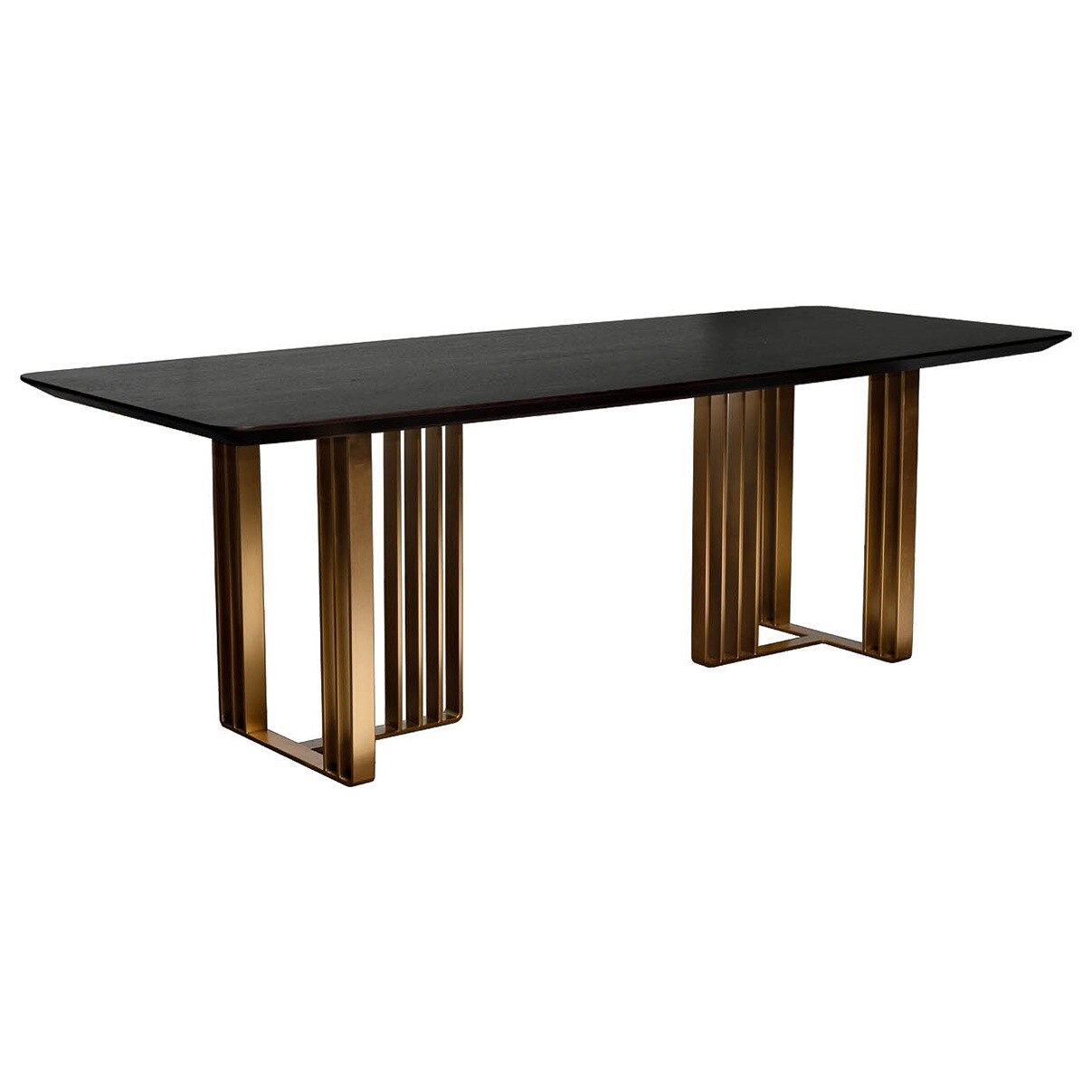 Стол обеденный черный, золото Irelia 300 - изображение 2