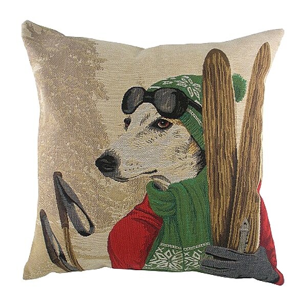 Подушка с картинкой Ski Dogs Greyhound - изображение 1