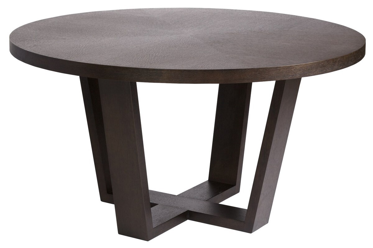 Обеденный стол круглый деревянный средний 138 см Joseph - изображение 2