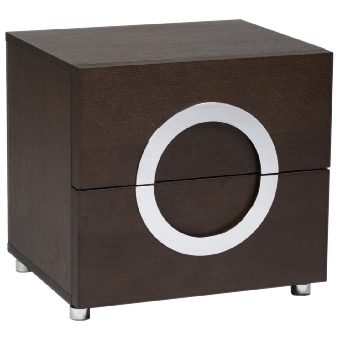 Маленькая прикроватная тумбочка коричневая Stella Brown - изображение 2