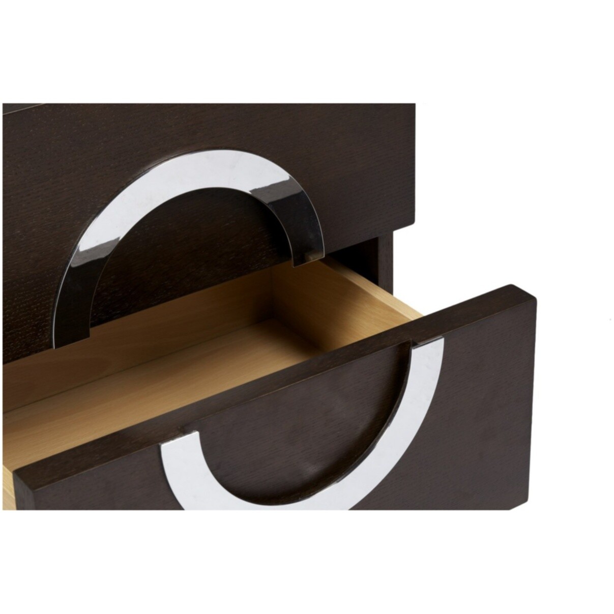 Маленькая прикроватная тумбочка коричневая Stella Brown - изображение 3