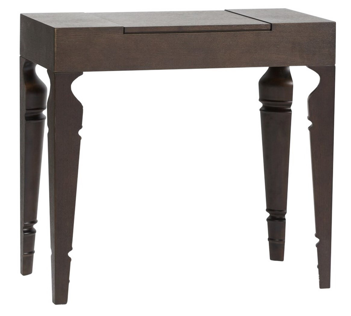 Туалетный столик с зеркалом и резными ножками коричневый Julie Black One - изображение 2