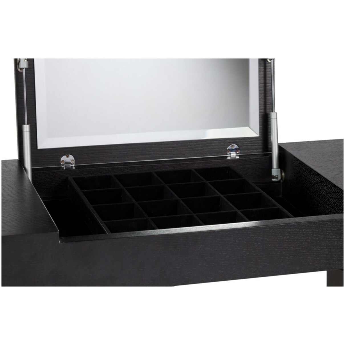 Туалетный столик с зеркалом и резными ножками черный Julie Black Two - изображение 3