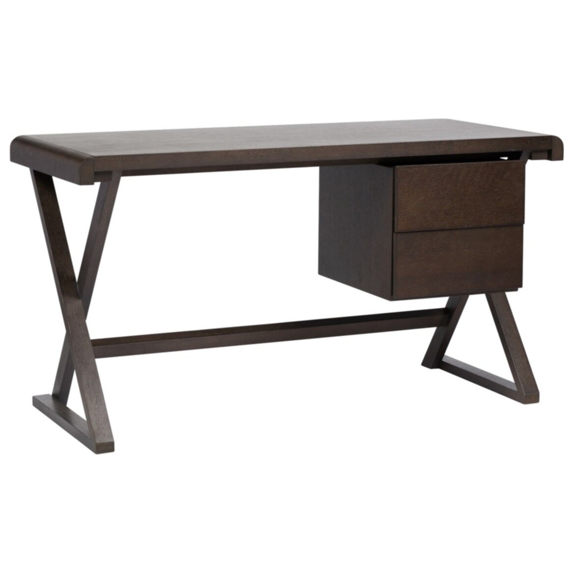 Письменный стол с ящиками коричневый Preston - изображение 2