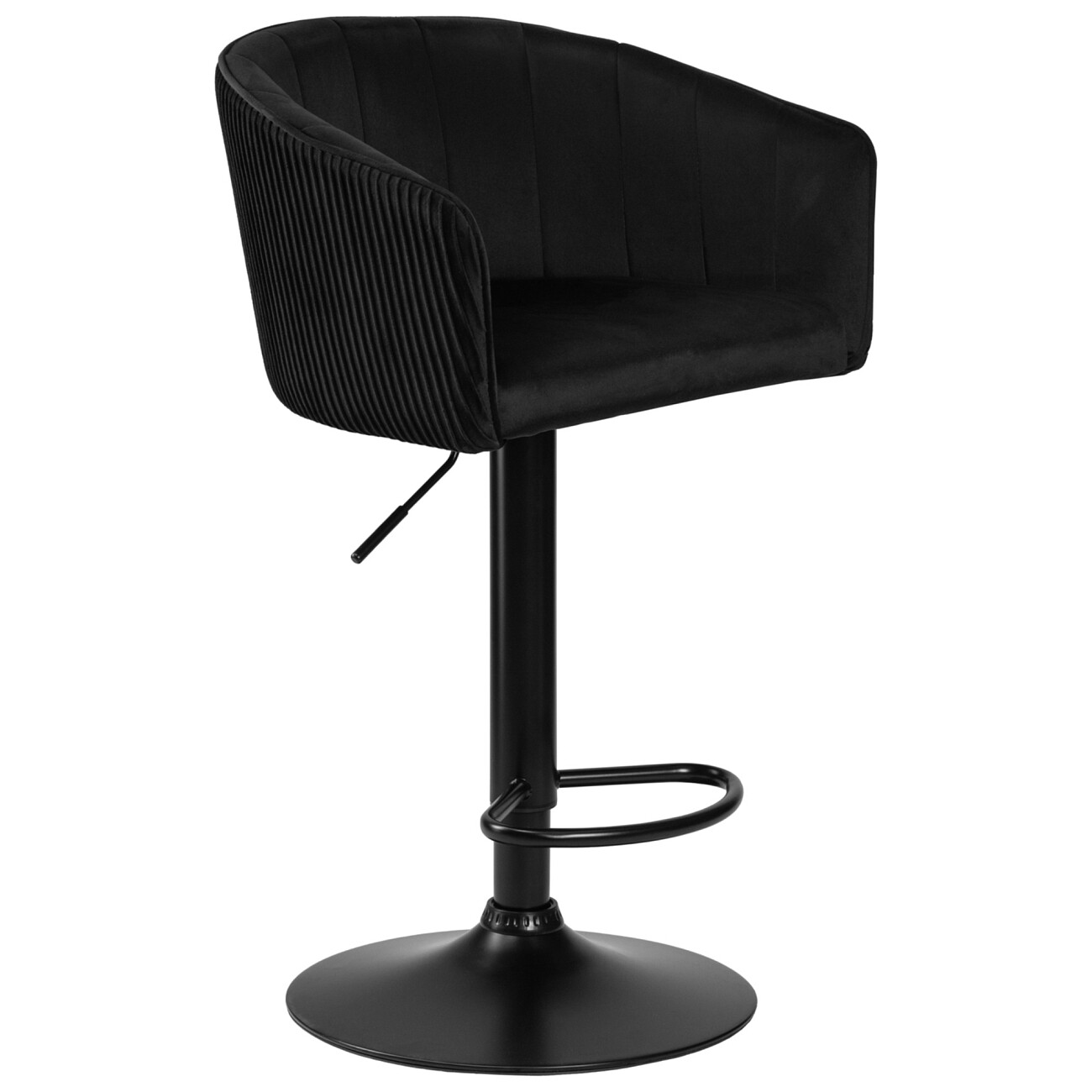 Барный стул с мягким сиденьем черный Darcy - изображение 2