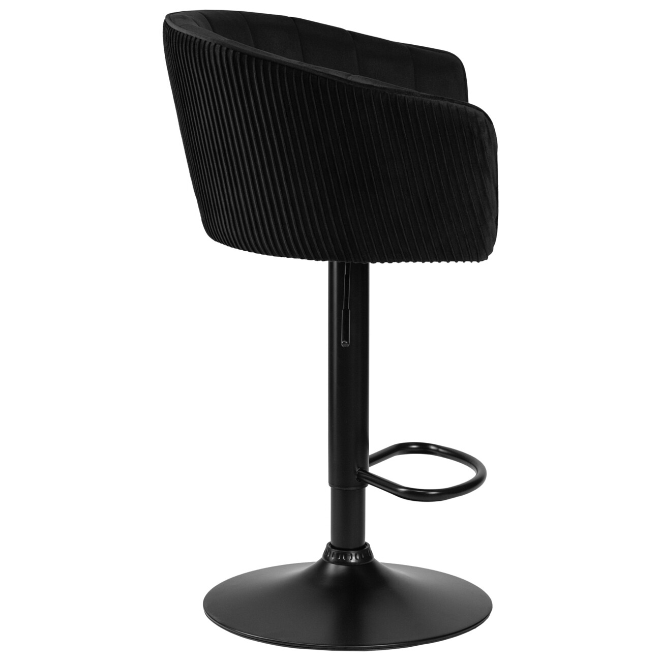 Барный стул с мягким сиденьем черный Darcy - изображение 3