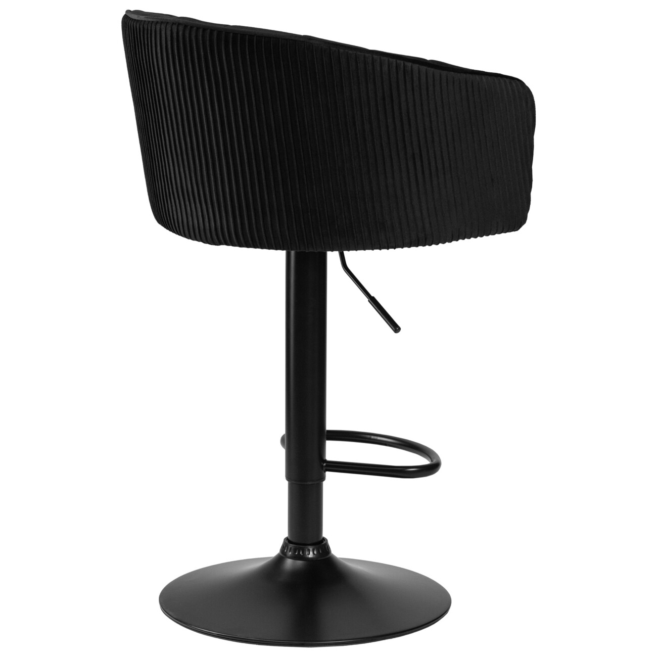 Барный стул с мягким сиденьем черный Darcy - изображение 4