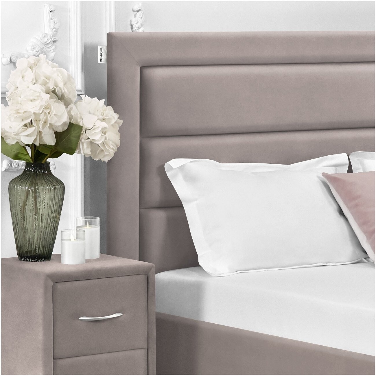 Кровать полутораспальная с подъемным механизмом и ящиком для белья 120х200 мокко Luna - изображение 4