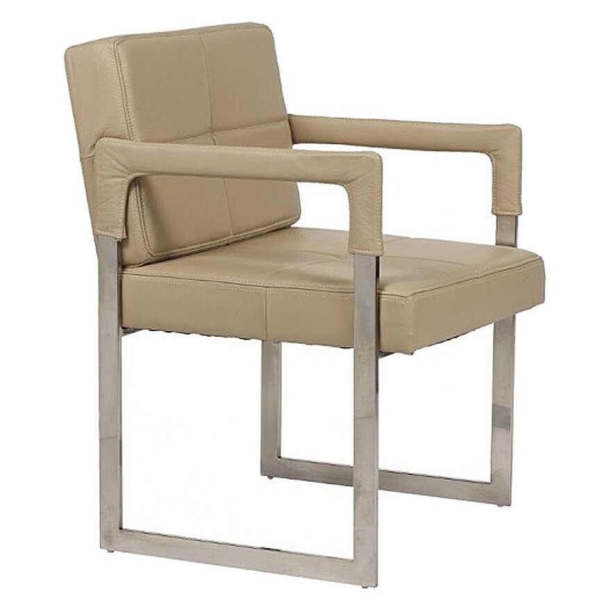 Стул с подлокотниками бежевое Aster Chair - изображение 2