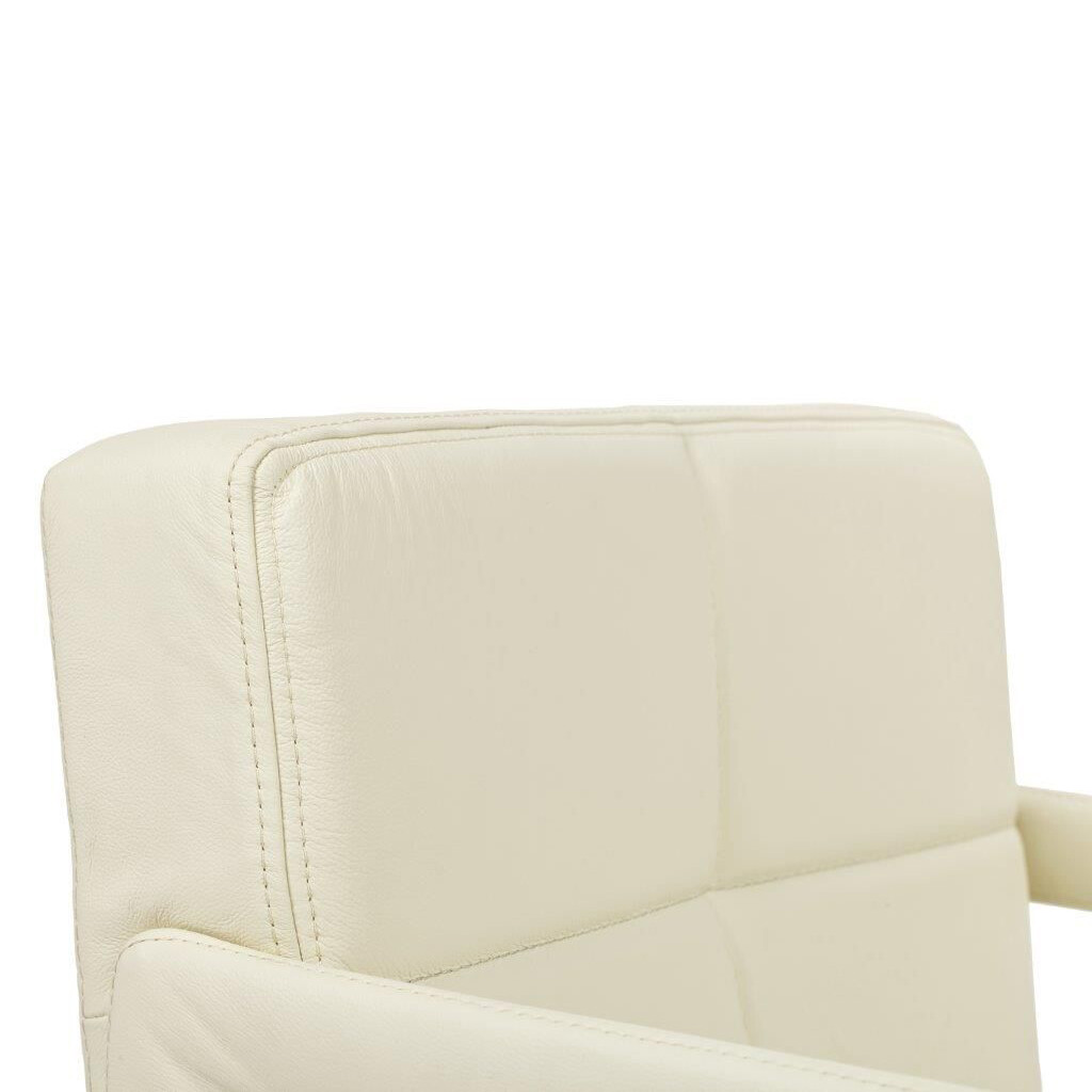 Кресло мягкое с металлическими ножками кремовое Aster Chair - изображение 2