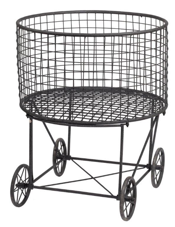 Корзина для белья винтажная черная Laundry Big - изображение 2