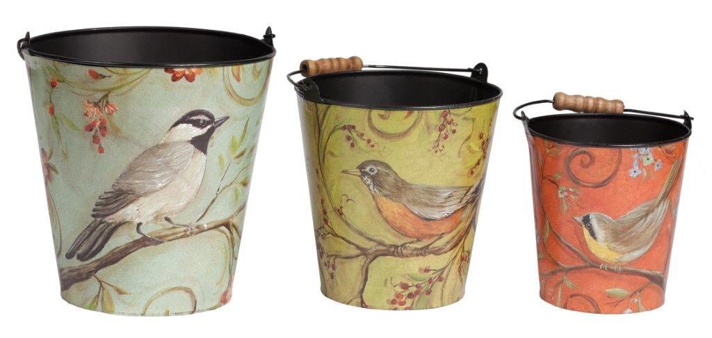 Кашпо декоративное красное металлическое Rouge - изображение 3