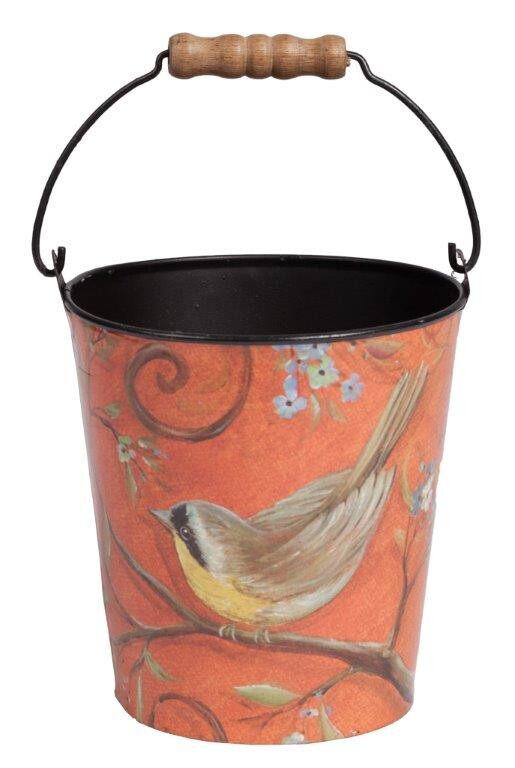 Кашпо декоративное красное металлическое Rouge - изображение 4