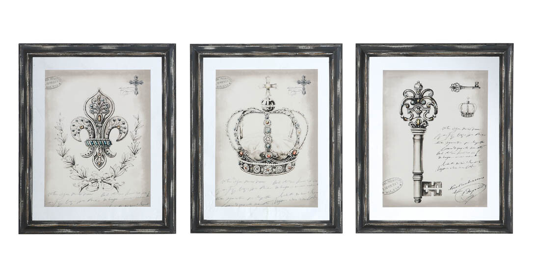 Картина на деревянном подрамнике 48,5х34 см Queen Sketchs Fleur de Lys - изображение 2