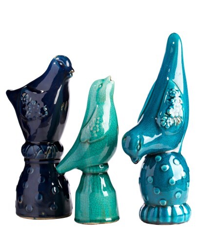 Статуэтка голубая "Птичка" Marine Bird  - изображение 2