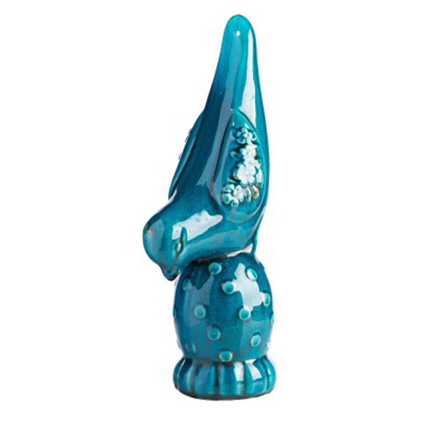 Статуэтка декоративная керамическая 32х12 см синяя Marine Bird
