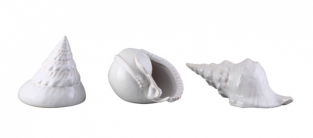 Статуэтка белая спираль "Ракушка" Marine Shells White 