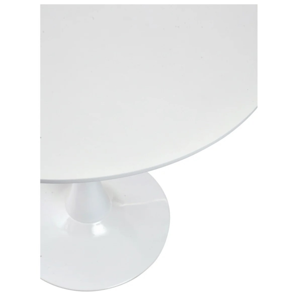 Стол обеденный круглый 100 см шпон ореха белый Тулип - изображение 4