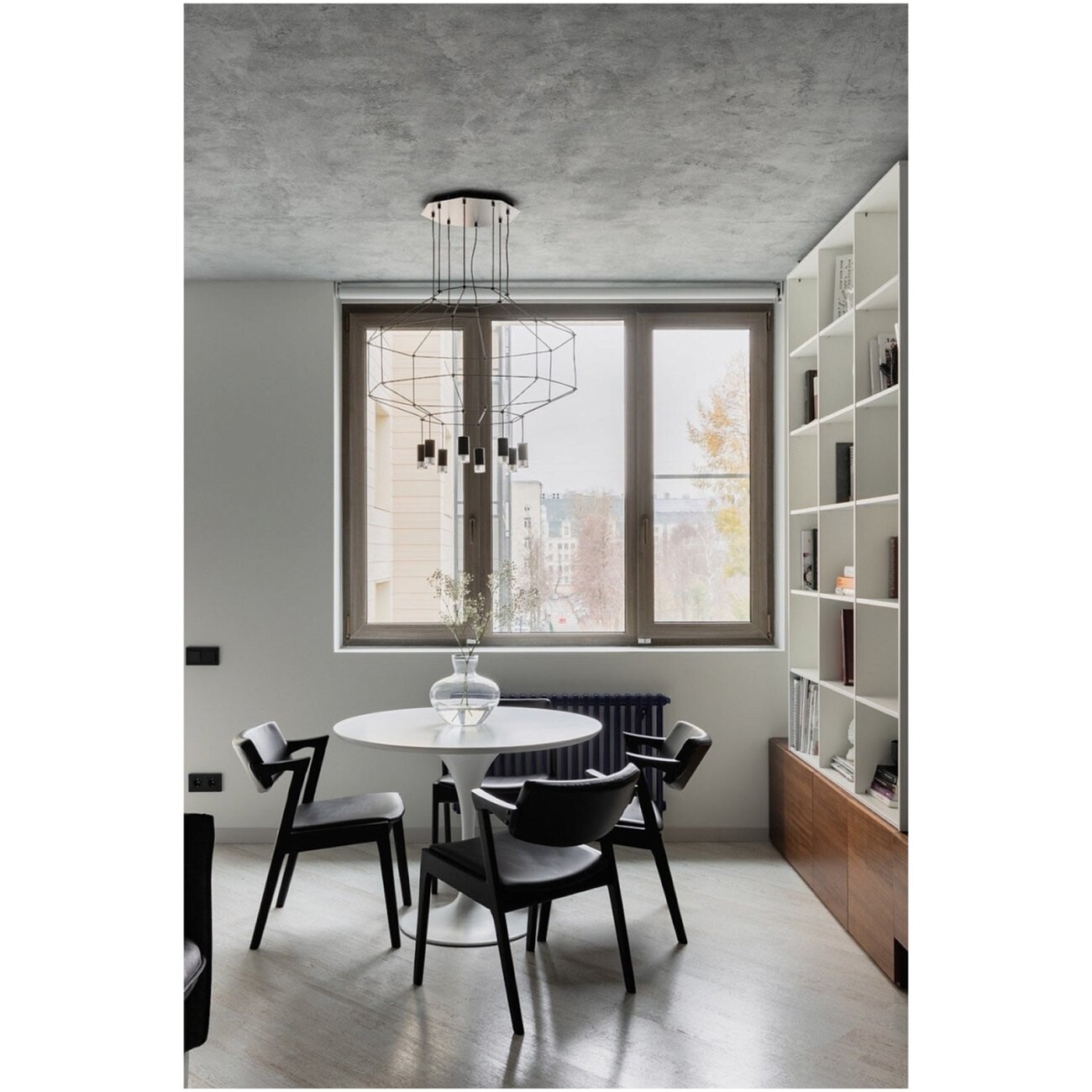 Стол обеденный круглый 100 см керамика белый Тулип - изображение 2