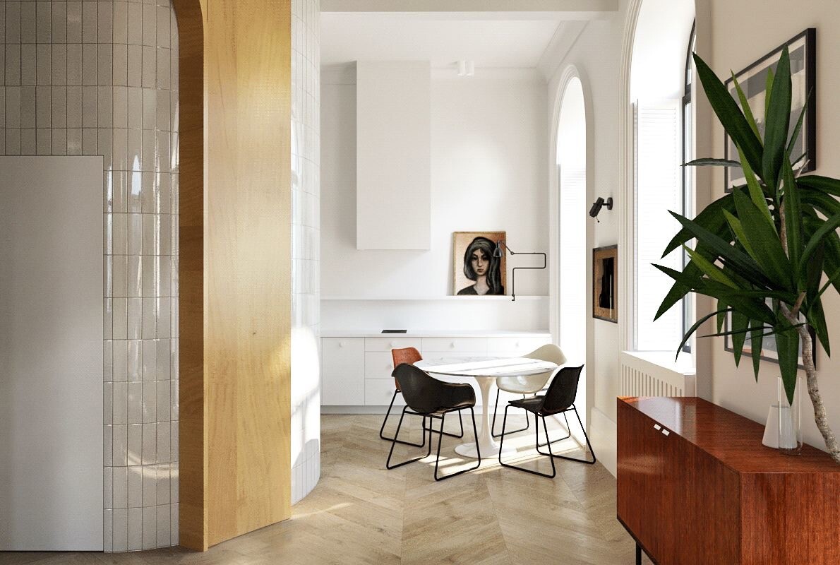 Стол обеденный круглый 100 см керамика белый мрамор Тулип - изображение 4