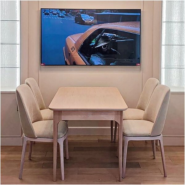 Стол обеденный прямоугольный 140х80 см шпон ореха бежевый Климт - изображение 1