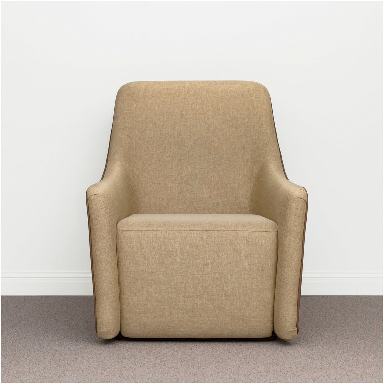 Кресло мягкое с подлокотниками бежевое Сhalet - изображение 4