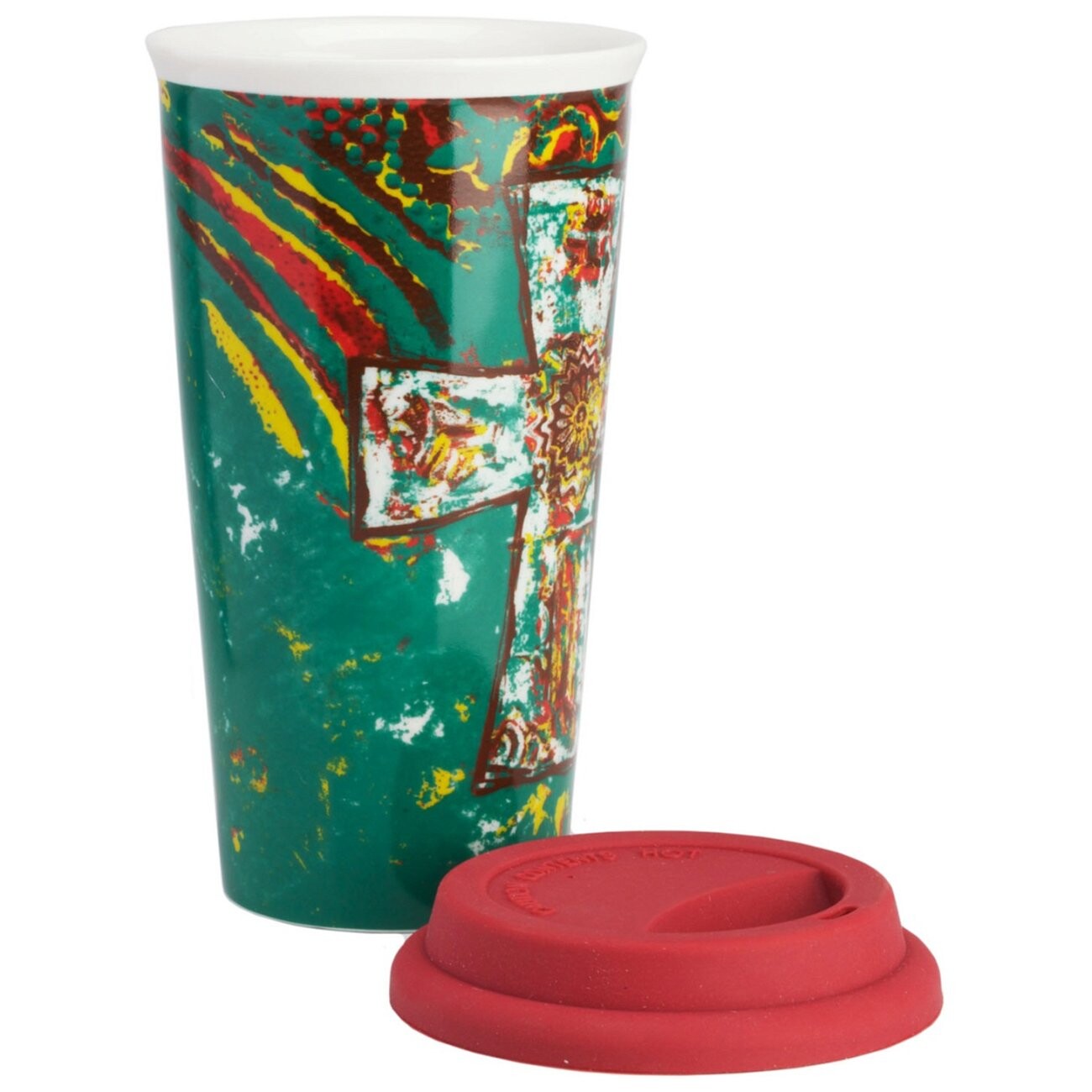 Термостакан с силиконовой крышкой Dark Cross - изображение 3