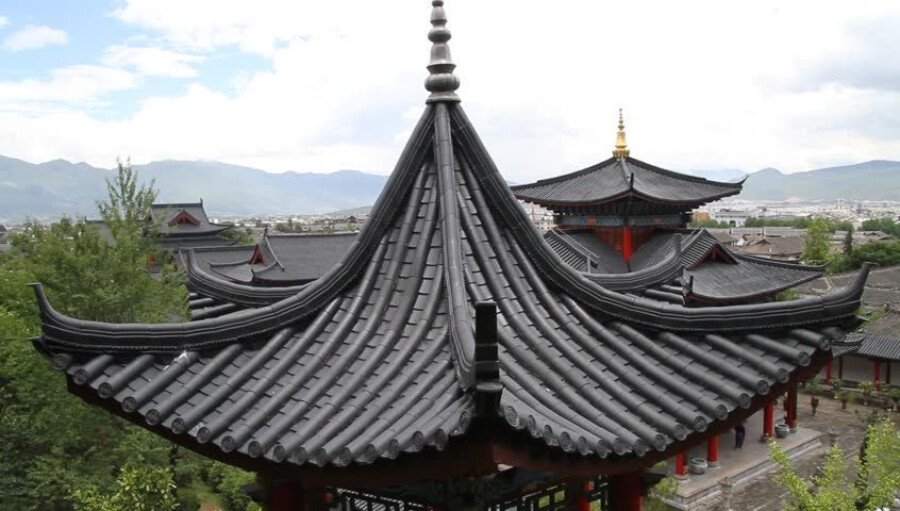 Китайские крыши домов