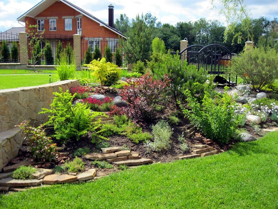 Дизайн дачного участка и огорода 🎍 своими руками — ландшафтные идеи и фото оформления сада