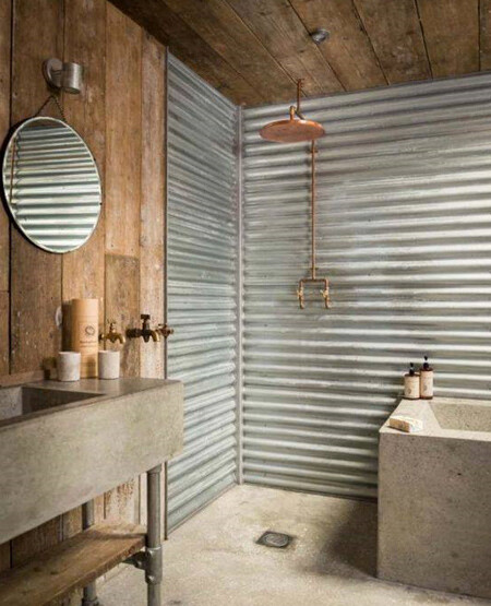 Ванная без плитки: варианты отделки стен и пола с примерами современного  дизайна в душевых, санузлах и домашних саунах | Блог DG-HOME.RU
