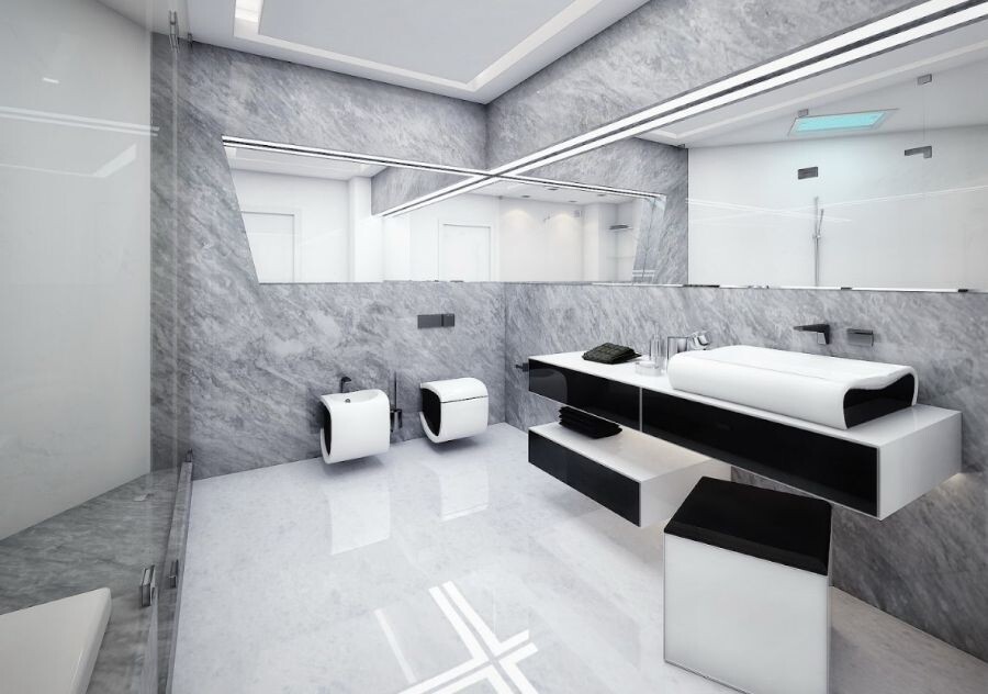 Белая ванная комната - дизайн с фото: идеи для плитки, сантехника, освещение и советы дизайнера
