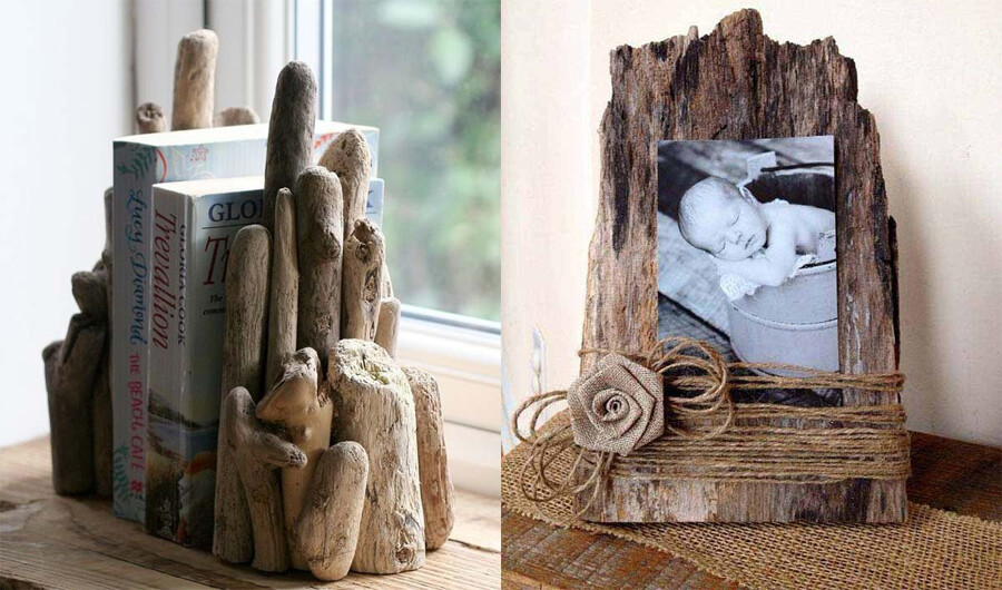 Настольные украшения из коряг