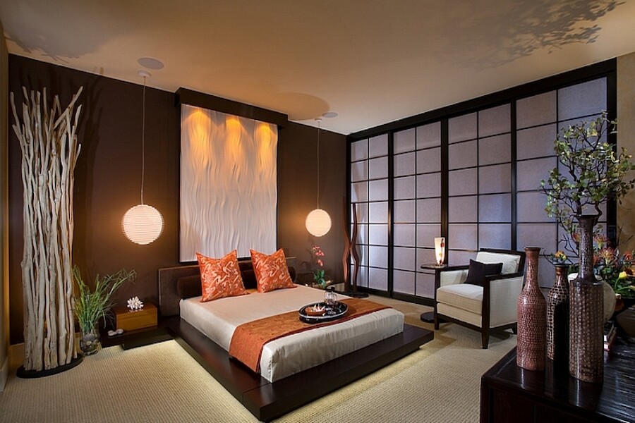 Спальня в японском стиле: фото важных атрибутов азиатского интерьера