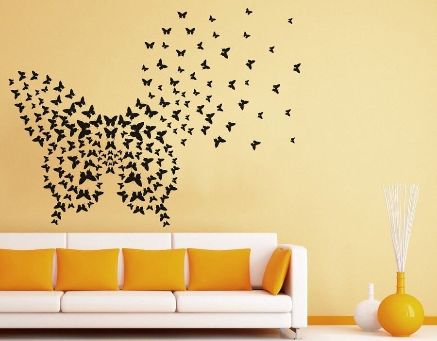 С чего же начать делать бабочки на стену?