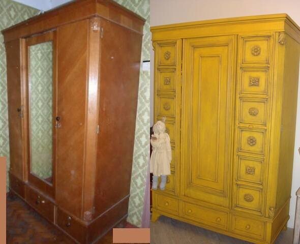 Реставрация старого шкафа: ремонт и декорирование