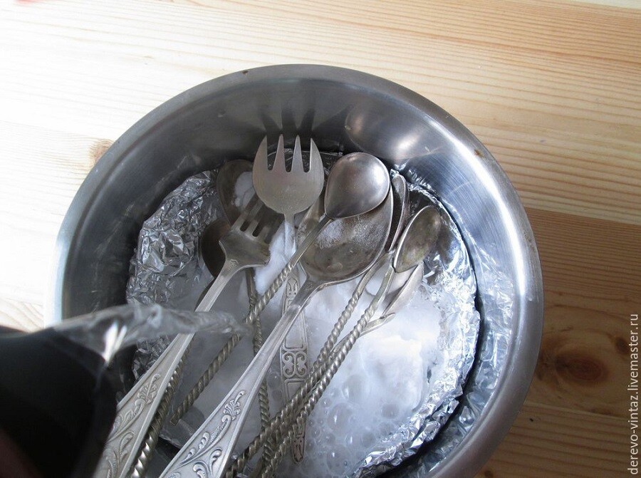 Чистка серебра в домашних условиях, часть 1