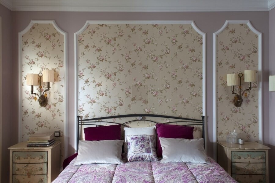 Обои для спальни: лучшие фото идеи дизайна интерьера с комбинированием