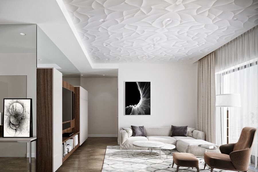Потолок в стиле прованс: идеи дизайна (+ фото интерьеров)
