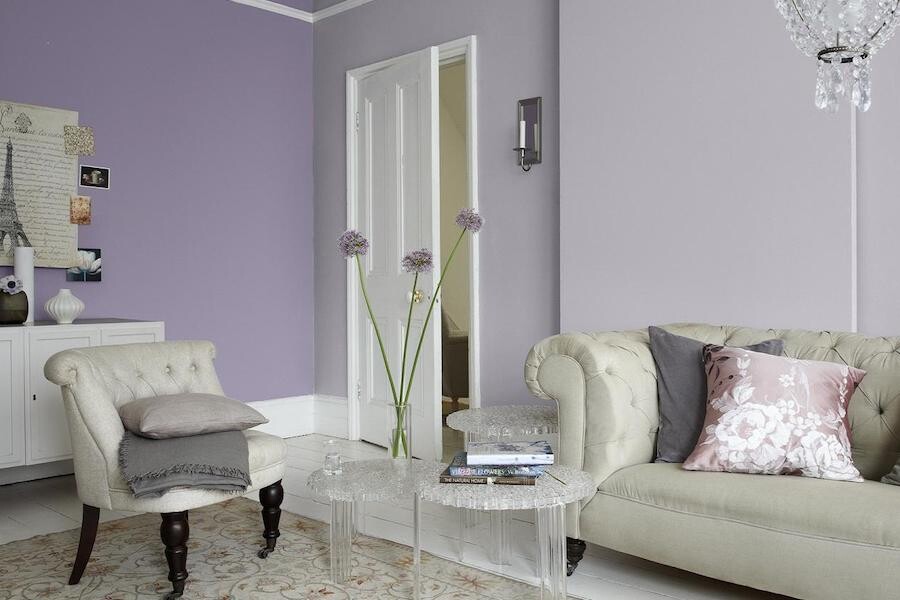 Сиреневая гостиная: особенности цвета и советы по сочетанию в интерьере (65 фото)